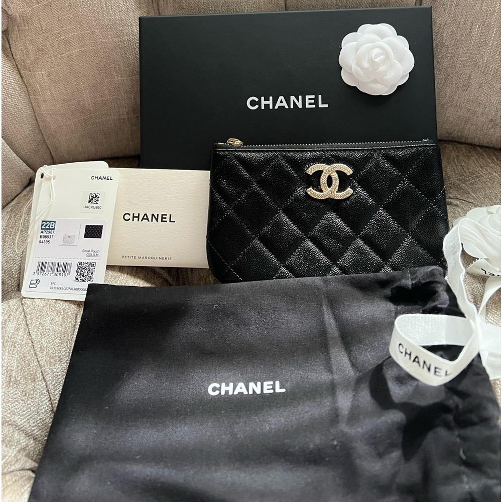 Chanel Small Case, Black, NWT